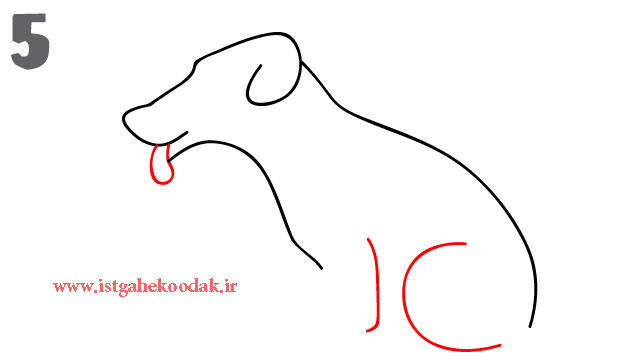 059 آموزش نقاشی رسم یک سگ