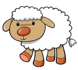 sheep-clipart6-300x271 شعر کودکانه عید قربان - مهمان پشمالو