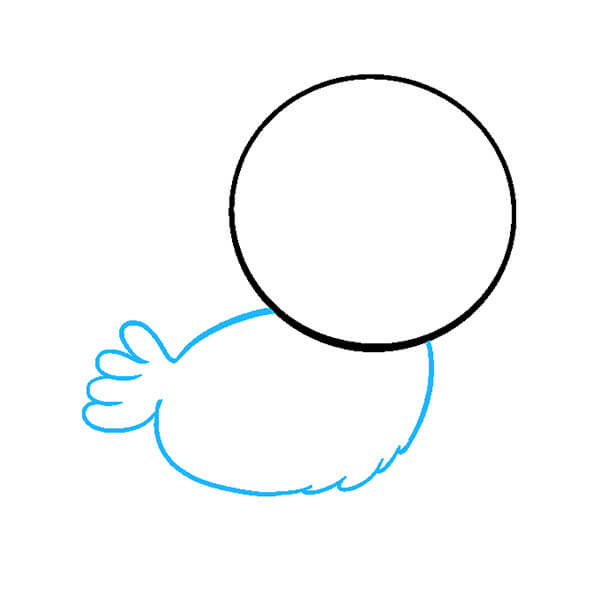 Baby-Bird-02 آموزش نقاشی جوجه برای کودکان - آموزش گام به گام